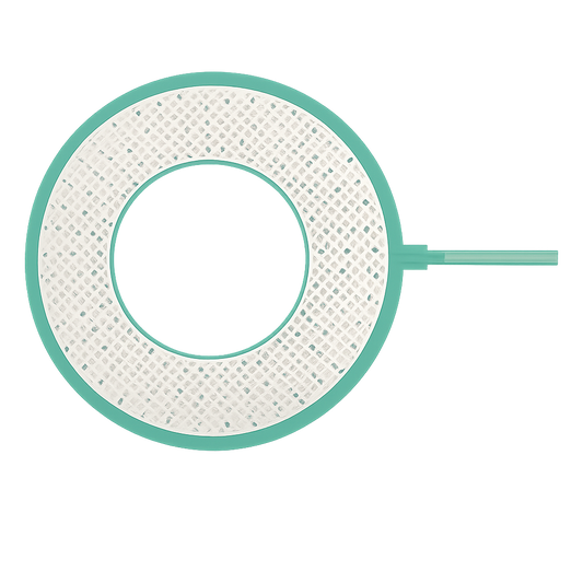 Drum triggers for acoustic hybrid setups featuring a circular design for precise sound capture.