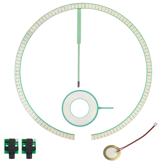 Pack de conversion de cymbale ride acoustique en électronique – Déclencheur Edge, déclencheur Bell, 2 unités PCB et déclencheur Piezo