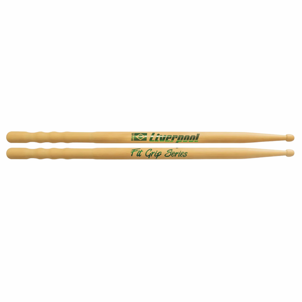 Liverpool FIT DZ5AM comfortable 5A drumsticks from the Fit Grip Series for enhanced playability and control.