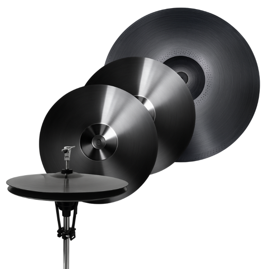 Phantom Electronic Cymbal Bundle – 20” Triple-Zone Ride, 2×15” Dual-Zone Crashes & EVO Hi-Hat