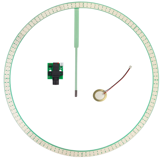 Dual-Zone Crash Conversion Bundle – 360° Edge Trigger, PCB & Piezo (14” / 17” / 20”) components for electronic cymbals.